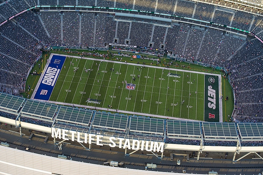 MetLife Stadium aerial view