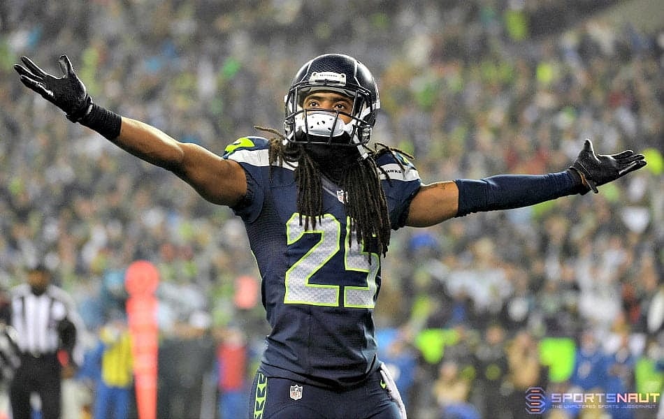 Courtesy of USA Today Sports: Sherman sets the tone for the entire Legion of Boom. 