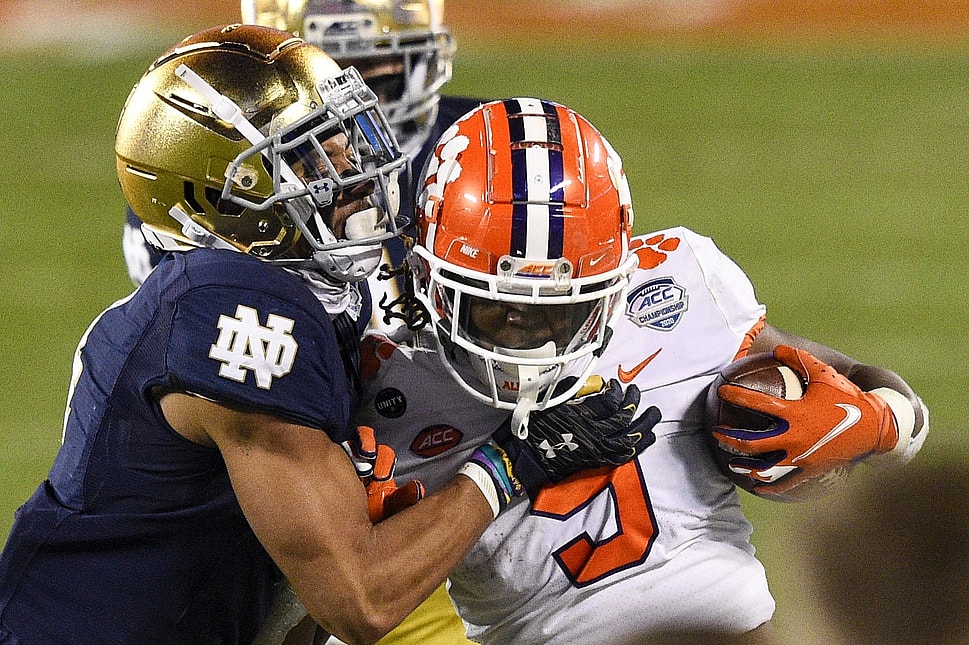 San Francisco 49ers draft picks: Travis Etienne, running back, Clemson