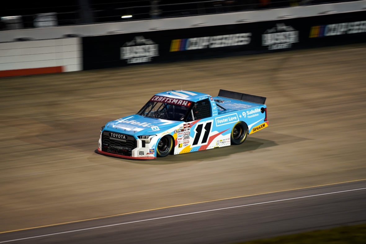 NASCAR Truck Series driver Kaden Honeycutt (11) races during the Allegiance 200 at Nashville Superspeedway in Lebanon, Tenn., NASCAR Truck Series Standings Today