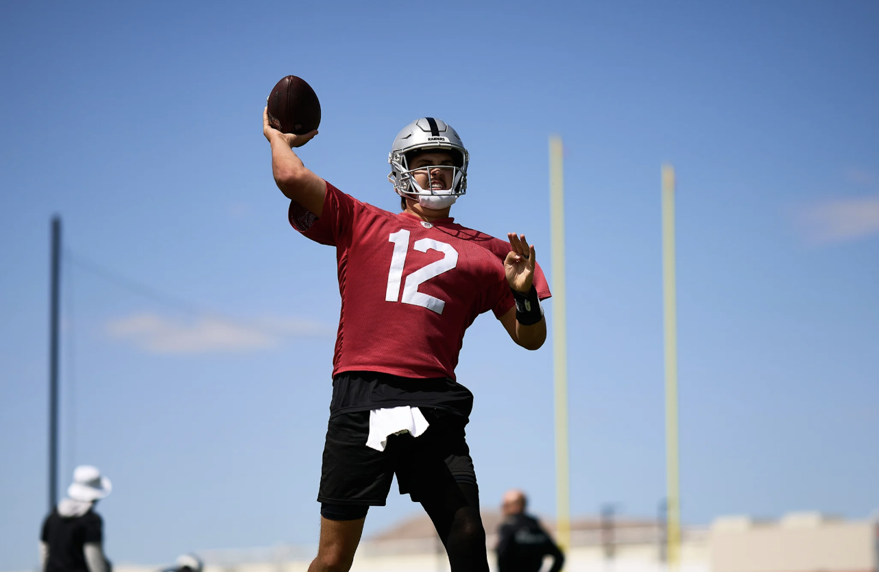Las Vegas Raiders QB Aidan O'Connell Quietly Boosting His Trade Value After OTAs